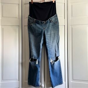 Straight Ankle Maternity Jeans